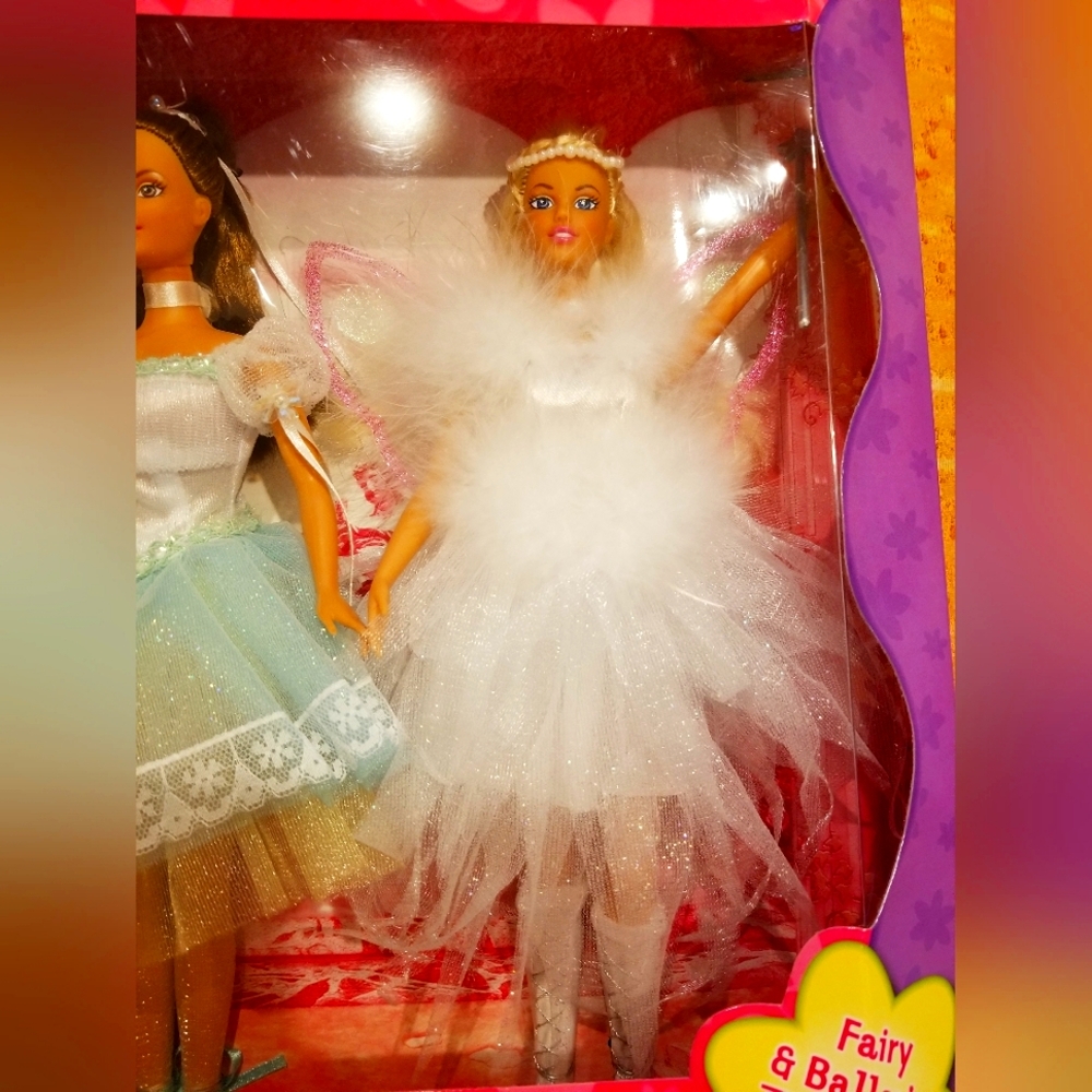 Vintage REAL FRIENDS FASHION DOLLS Fairy & Ballerina, Bailarina y Hada NRFP | #3 - Picture 3 of 7